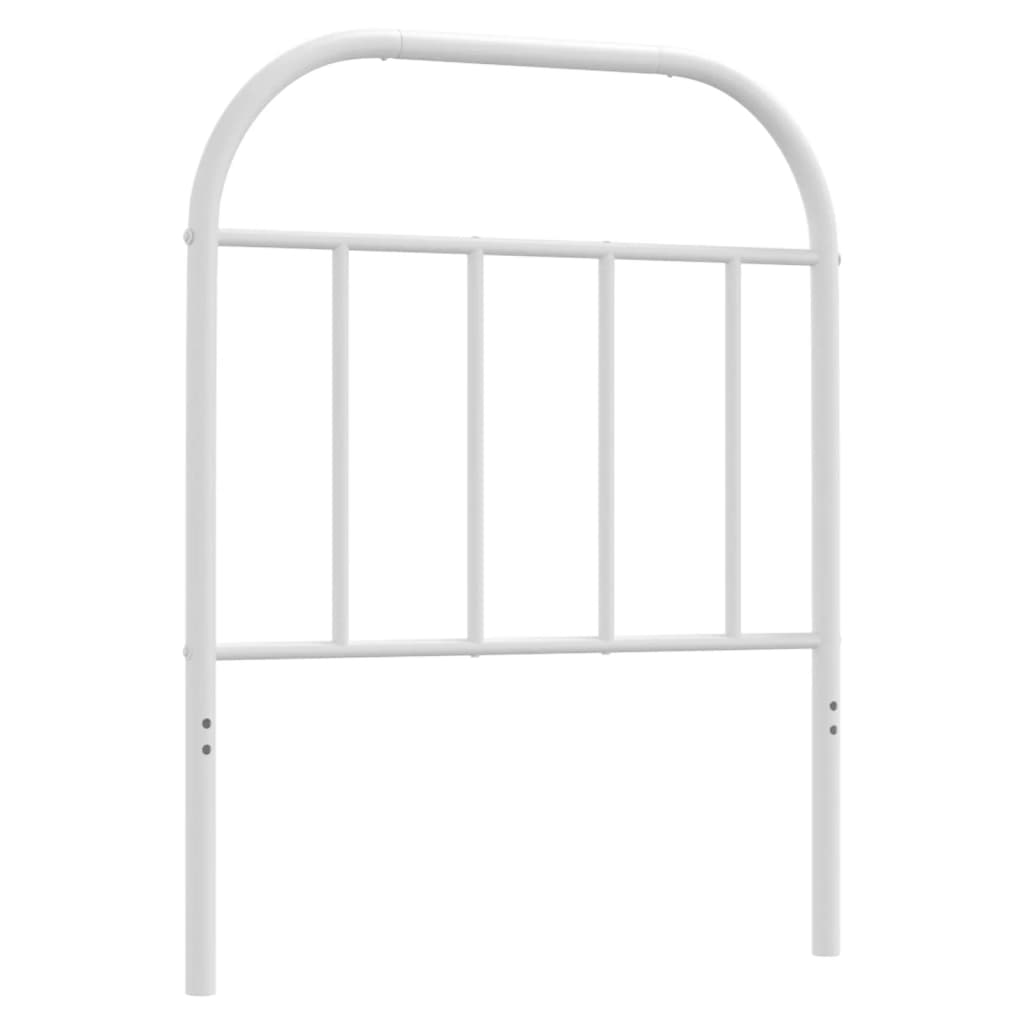 Tête de lit métal blanc 75 cm Têtes et pieds de lit vidaXL   