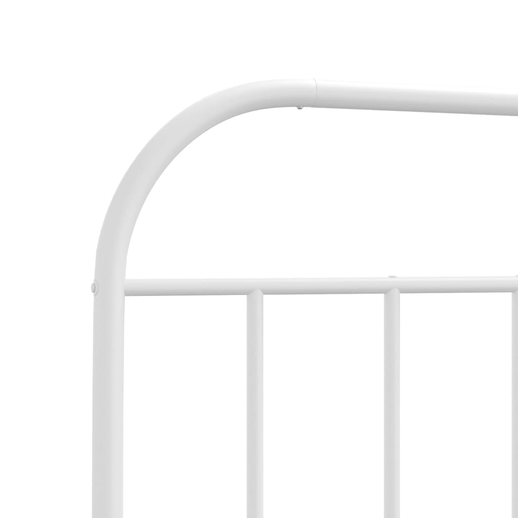 Tête de lit métal blanc 75 cm Têtes et pieds de lit vidaXL   