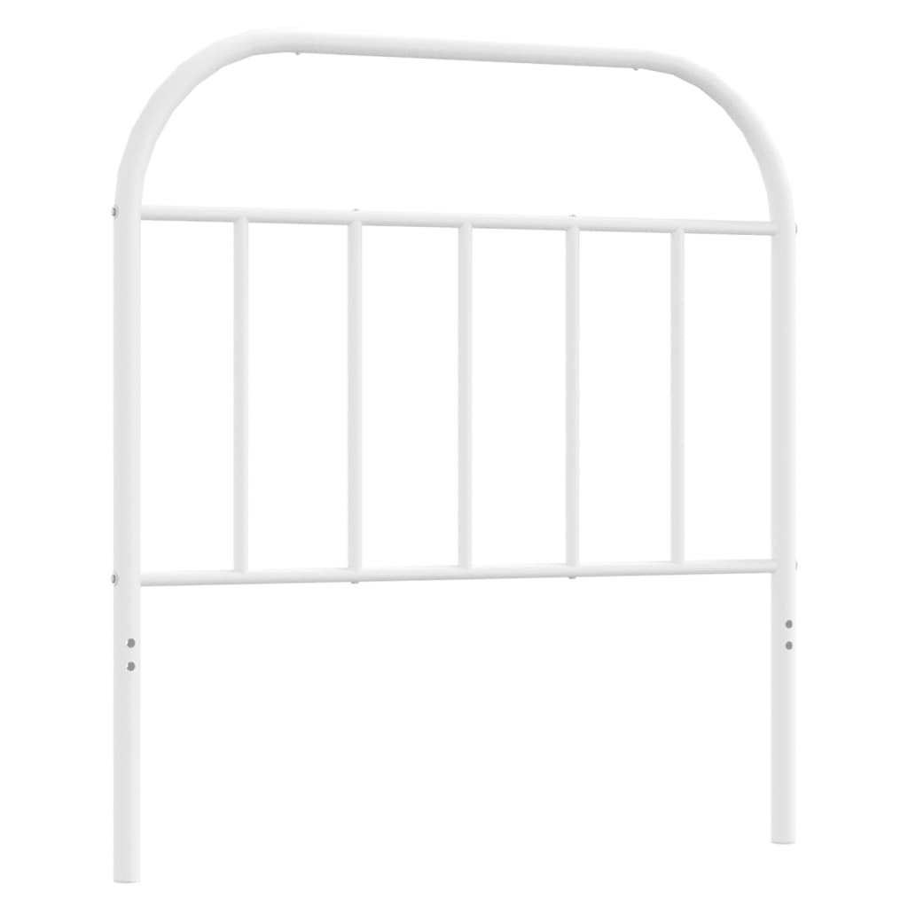 Tête de lit métal blanc 80 cm Têtes et pieds de lit vidaXL   