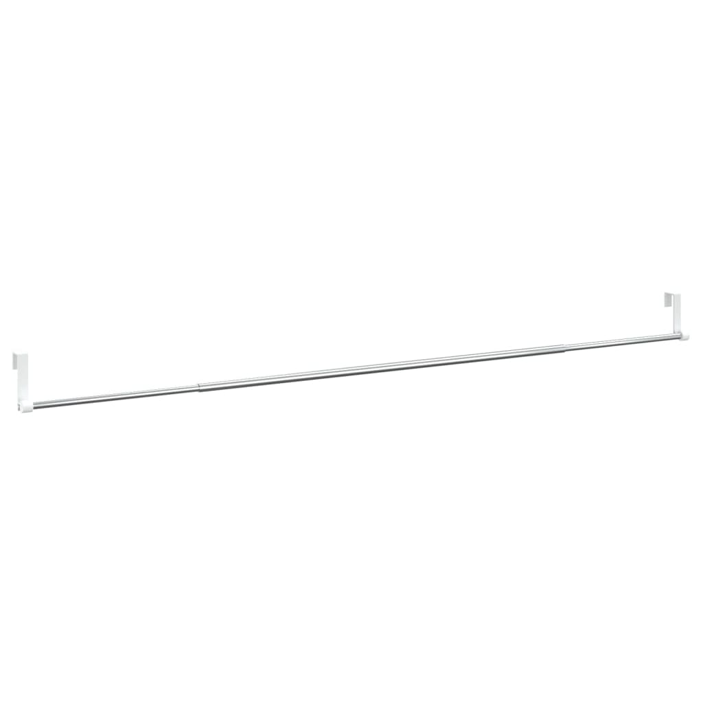 Tringles à rideau 2 pcs blanc et argenté 90-135 cm aluminium Tringles à rideaux vidaXL   