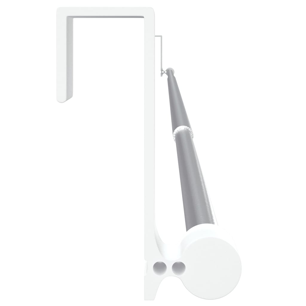 Tringles à rideau 2 pcs blanc et argenté 90-135 cm aluminium Tringles à rideaux vidaXL   