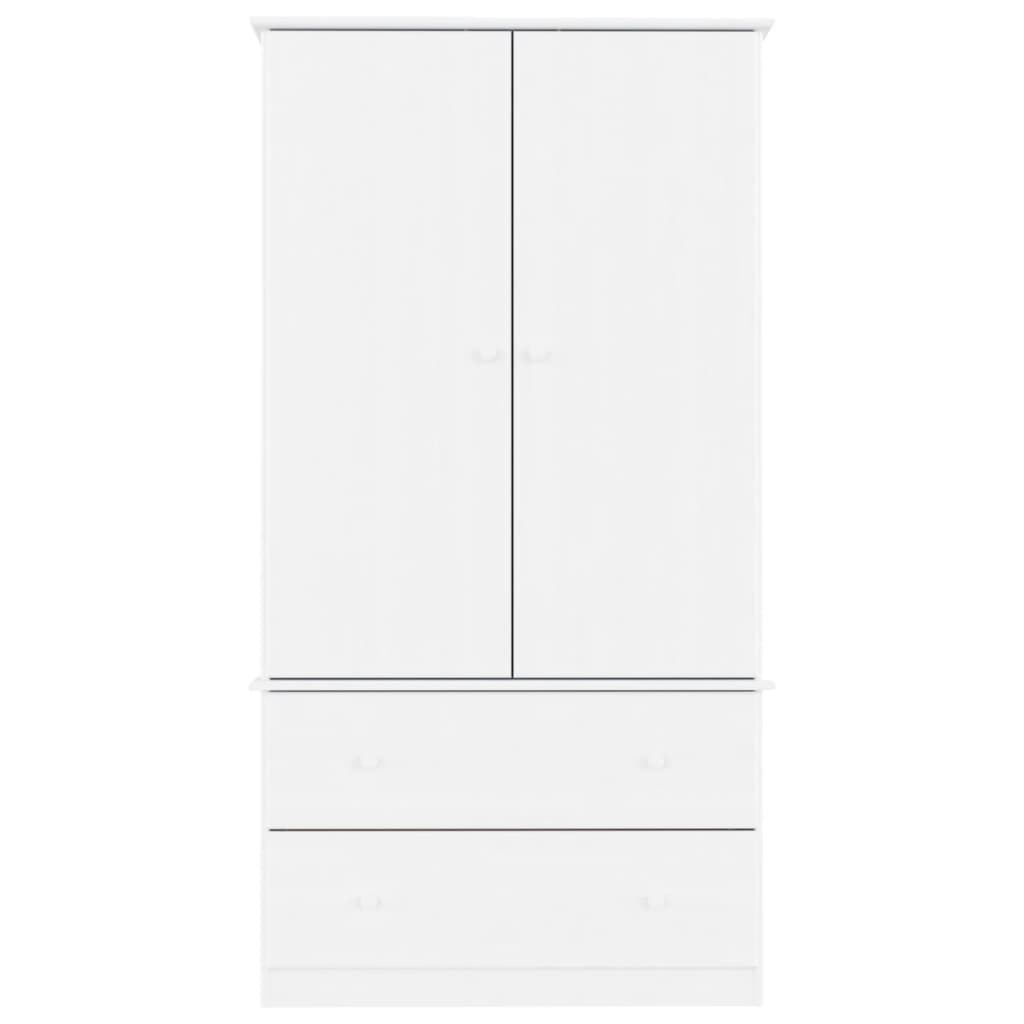 Garde-robe ALTA blanc 90x55x170 cm bois massif de pin Armoires vidaXL   