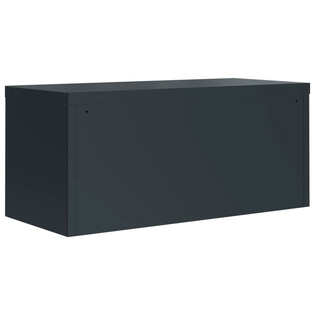 Classeur anthracite 90x40x40 cm acier Classeur à tiroirs vidaXL   