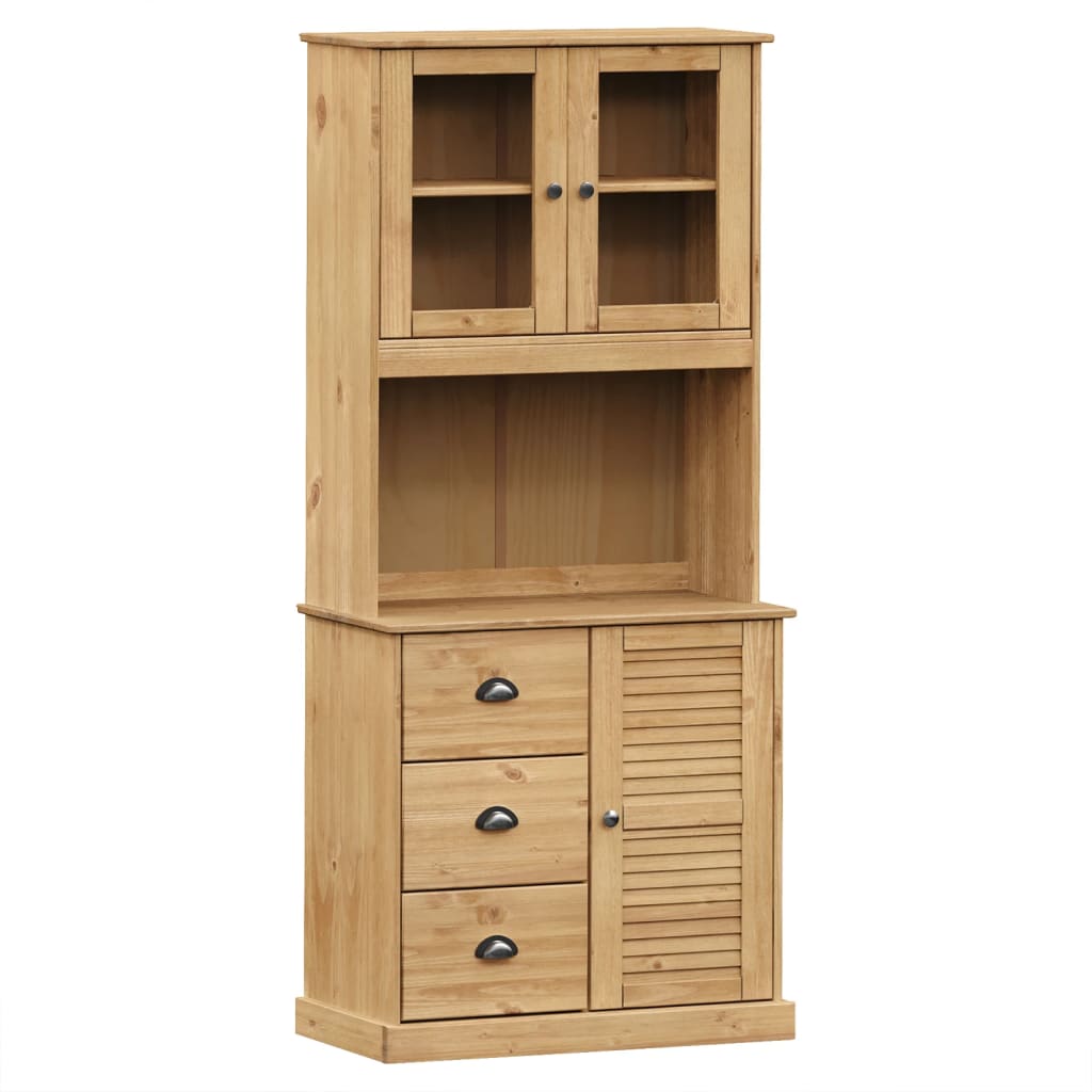 Image Buffet haut VIGO 78x40x175 cm bois massif de pin | Xios Store SNC vidaXL Xios Store SNC