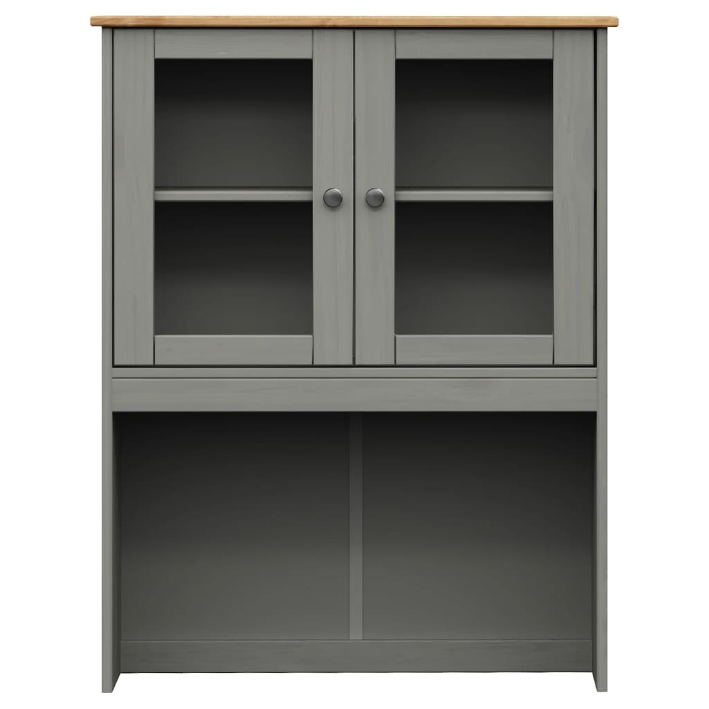 Image Buffet haut VIGO gris 78x40x175 cm bois massif de pin | Xios Store SNC vidaXL Xios Store SNC