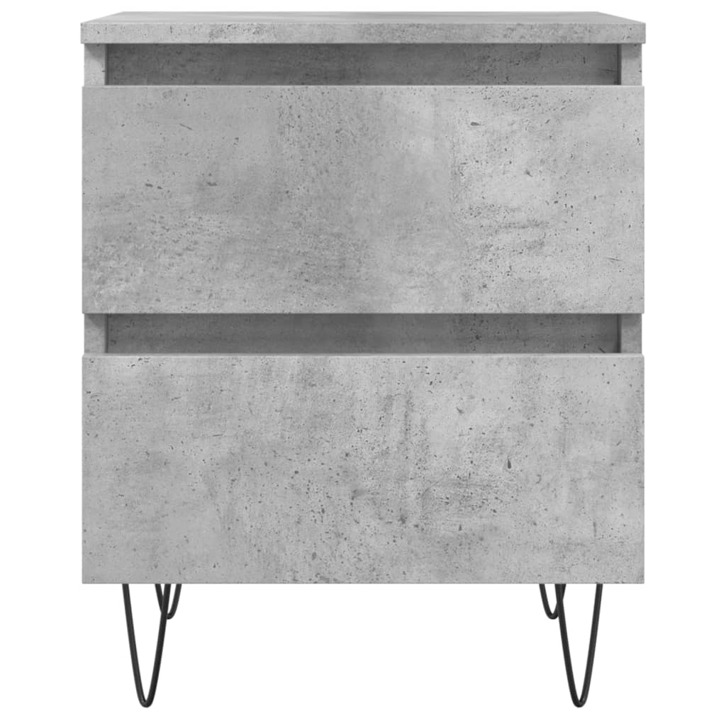 Table de chevet gris béton 40x35x50 cm bois d’ingénierie Tables de chevet vidaXL