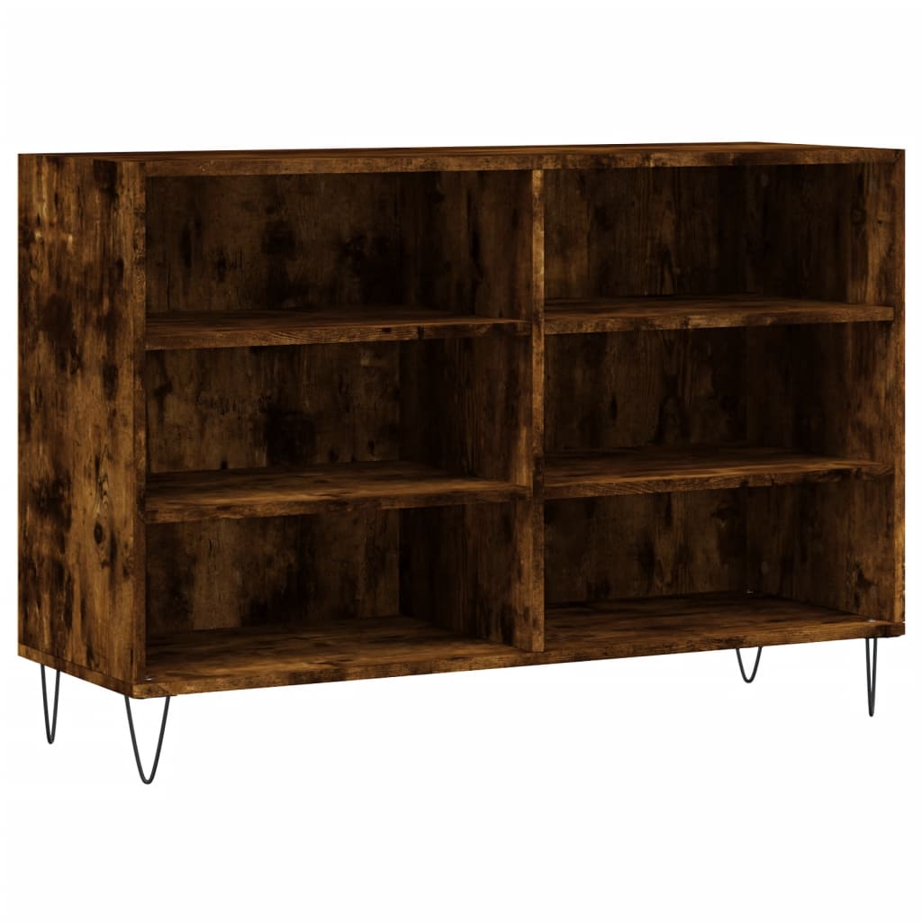 Buffet chêne fumé 103,5x35x70 cm bois d'ingénierie - Xios Store SNC