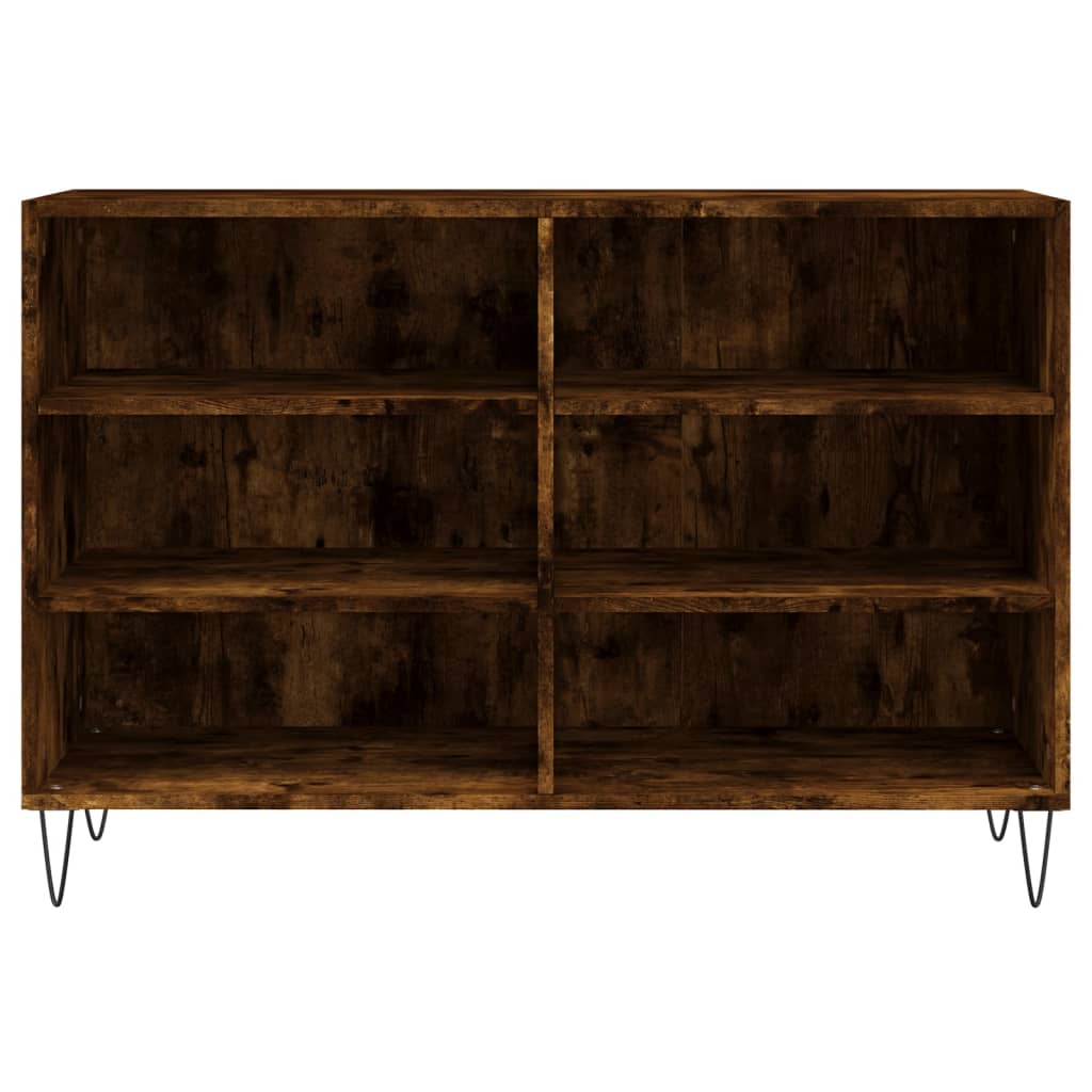 Buffet chêne fumé 103,5x35x70 cm bois d'ingénierie - Xios Store SNC