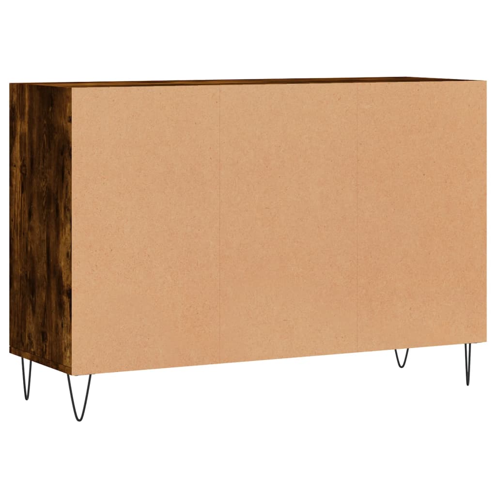 Buffet chêne fumé 103,5x35x70 cm bois d'ingénierie - Xios Store SNC