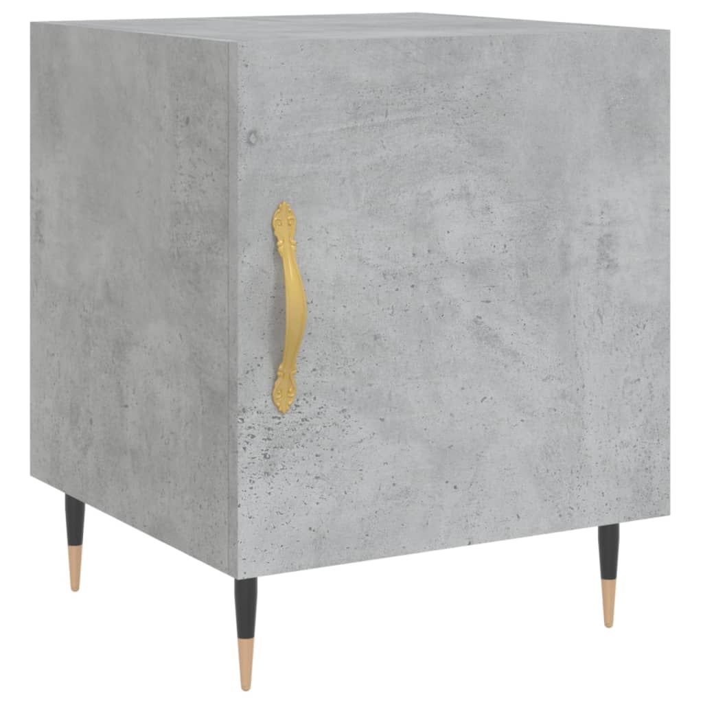 Table de chevet gris béton 40x40x50 cm bois d’ingénierie Tables de chevet vidaXL   