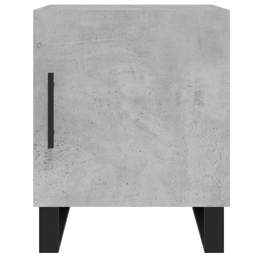 Tables de chevet 2 pcs gris béton 40x40x50 cm bois d’ingénierie Tables de chevet vidaXL   