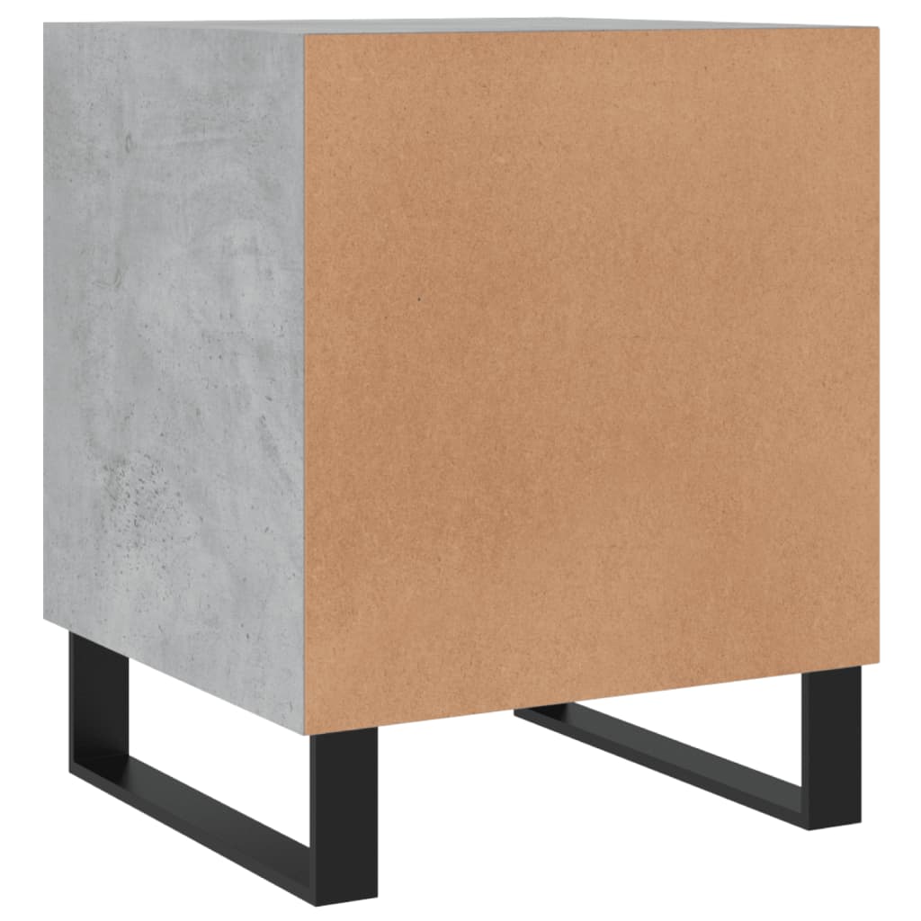 Tables de chevet 2 pcs gris béton 40x40x50 cm bois d’ingénierie Tables de chevet vidaXL   