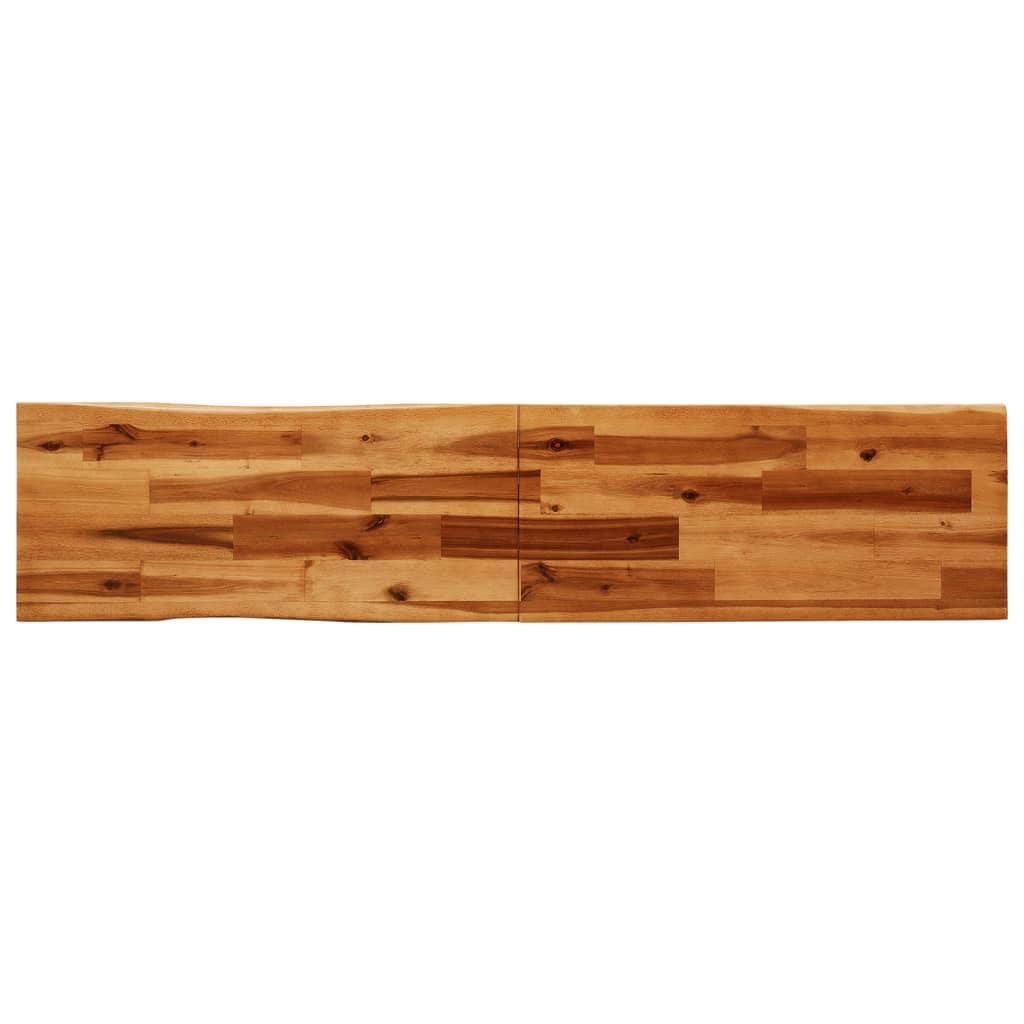 Banc avec bord vivant 160 cm bois d'acacia massif Bancs coffres vidaXL