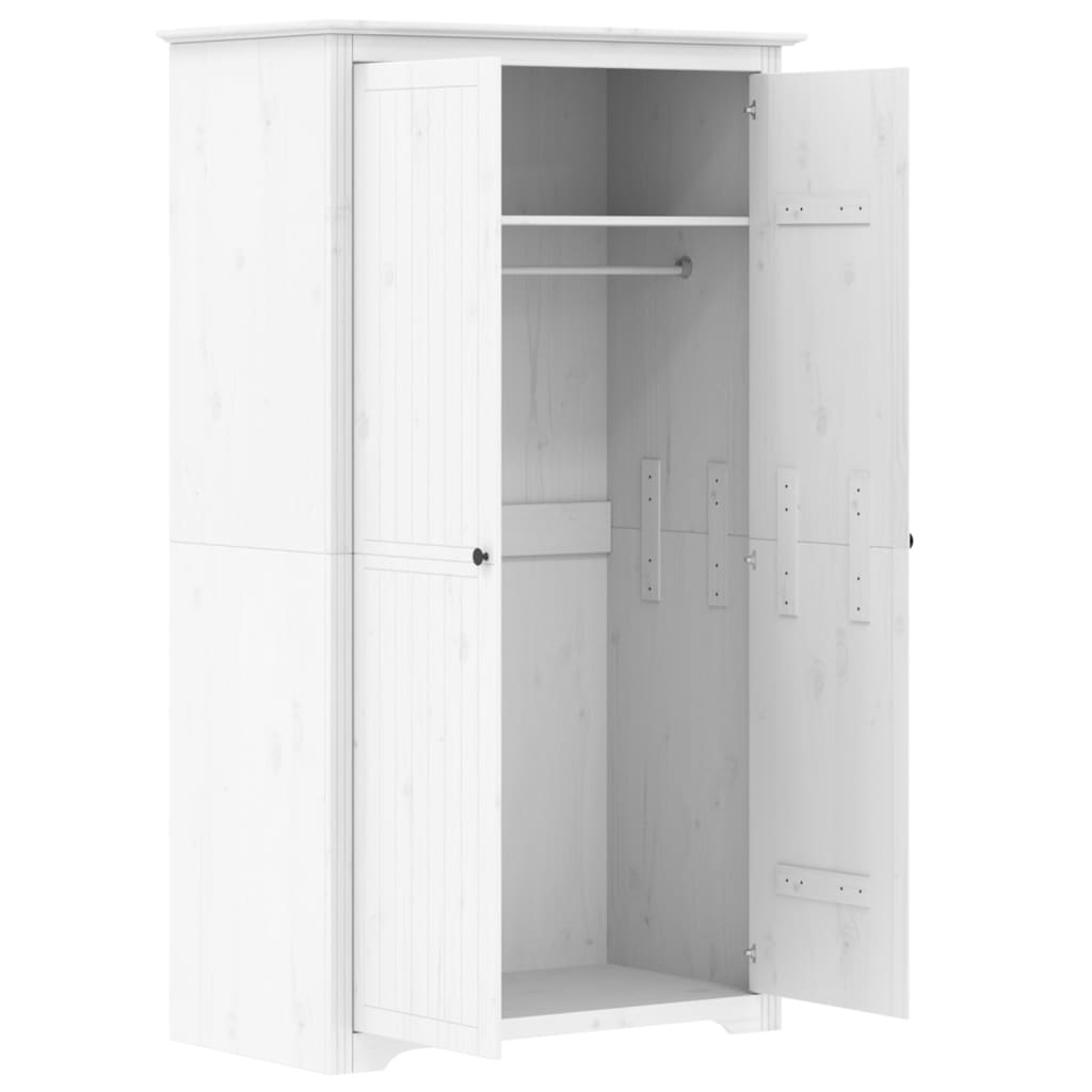 Garde-robe BODO blanc 99x53,5x173 cm bois massif de pin Armoires vidaXL   