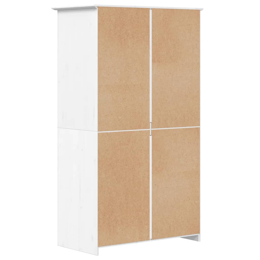 Garde-robe BODO blanc 99x53,5x173 cm bois massif de pin Armoires vidaXL   