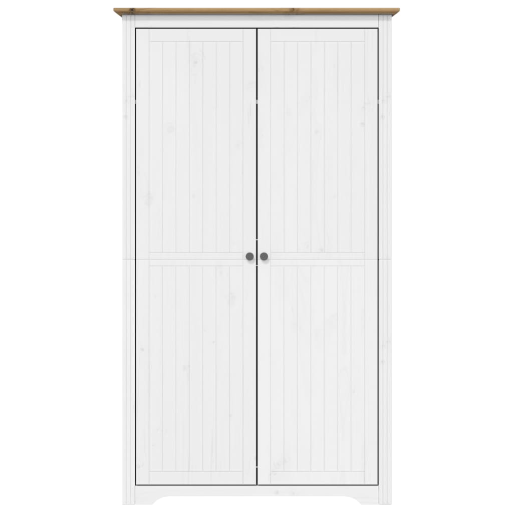 Garde-robe BODO blanc marron 99x53,5x173 cm bois massif de pin Armoires vidaXL   