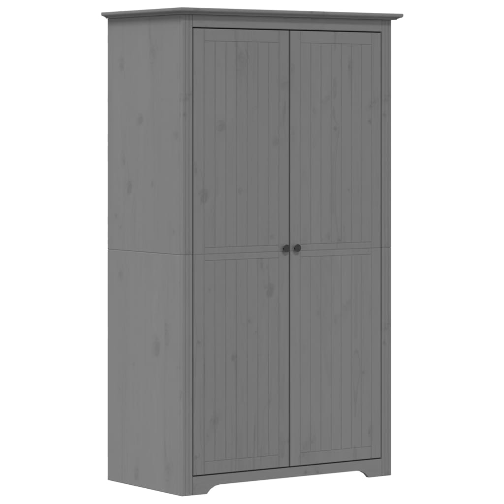 Garde-robe BODO gris 99x53,5x173 cm bois massif de pin Armoires vidaXL   