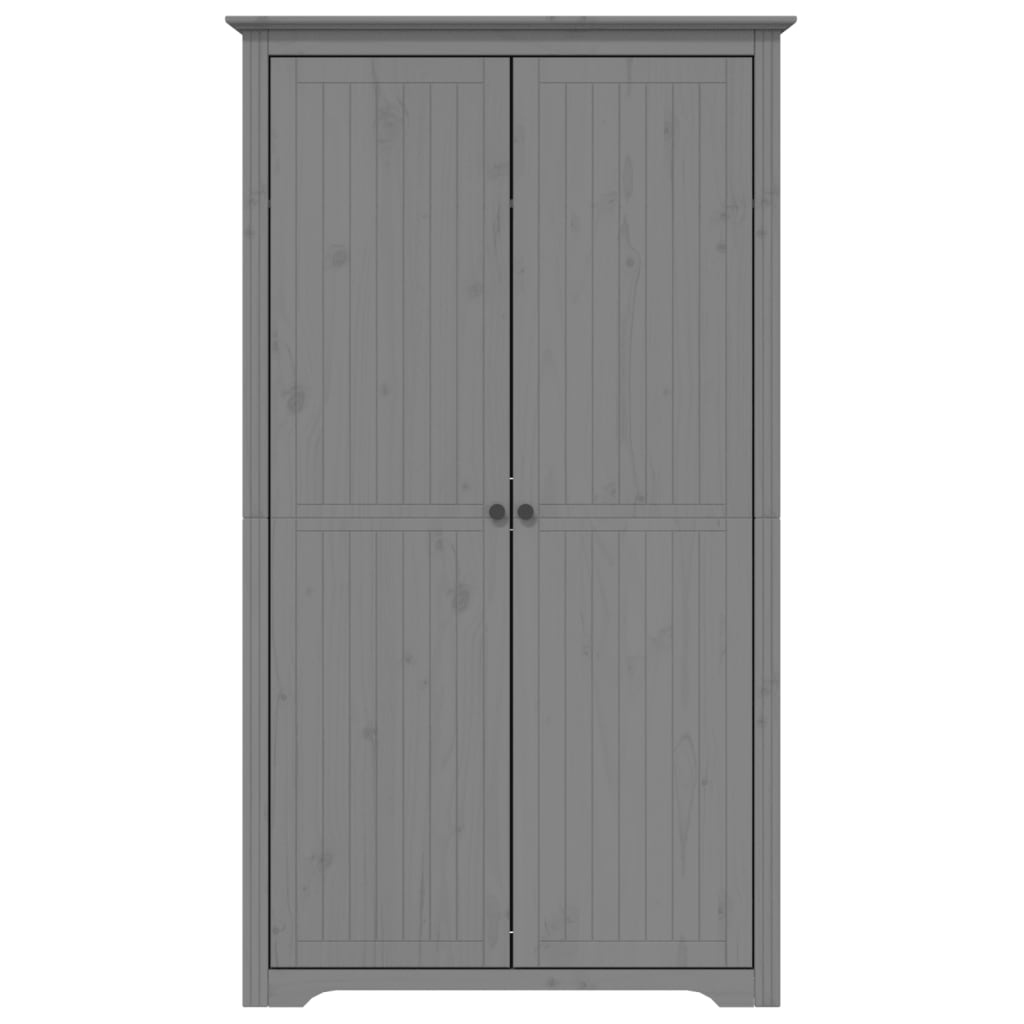 Garde-robe BODO gris 99x53,5x173 cm bois massif de pin Armoires vidaXL   