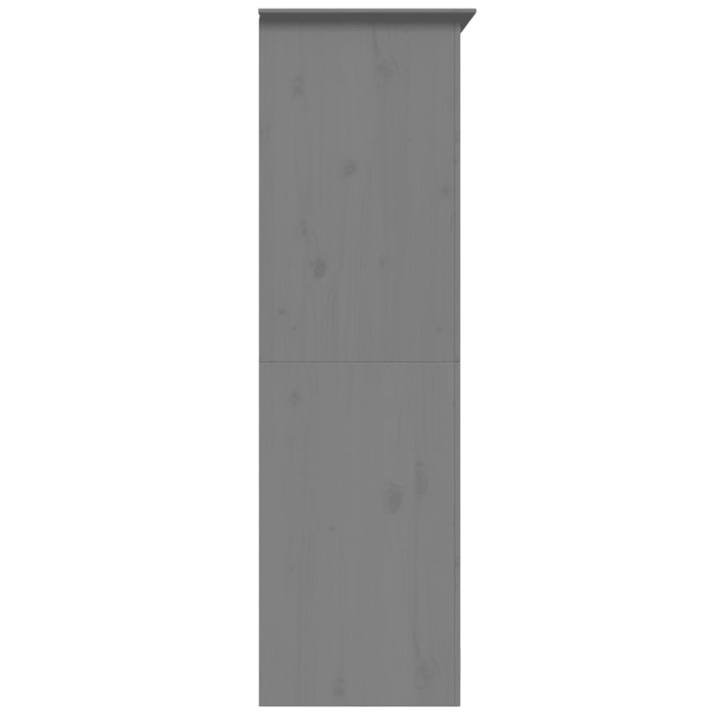 Garde-robe BODO gris 99x53,5x173 cm bois massif de pin Armoires vidaXL   