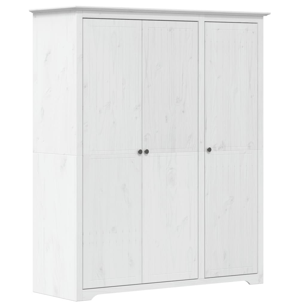 Garde-robe BODO blanc 146x53,5x173 cm bois massif de pin Armoires vidaXL   