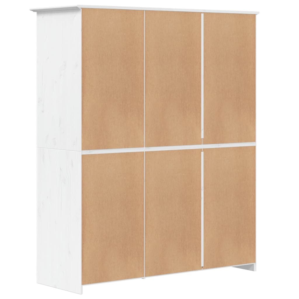 Garde-robe BODO blanc 146x53,5x173 cm bois massif de pin Armoires vidaXL   