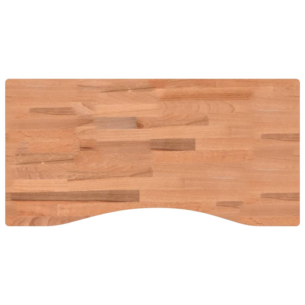 Dessus de bureau 80x(36-40)x2,5 cm bois massif de hêtre Pièces et accessoires pour bureaux vidaXL