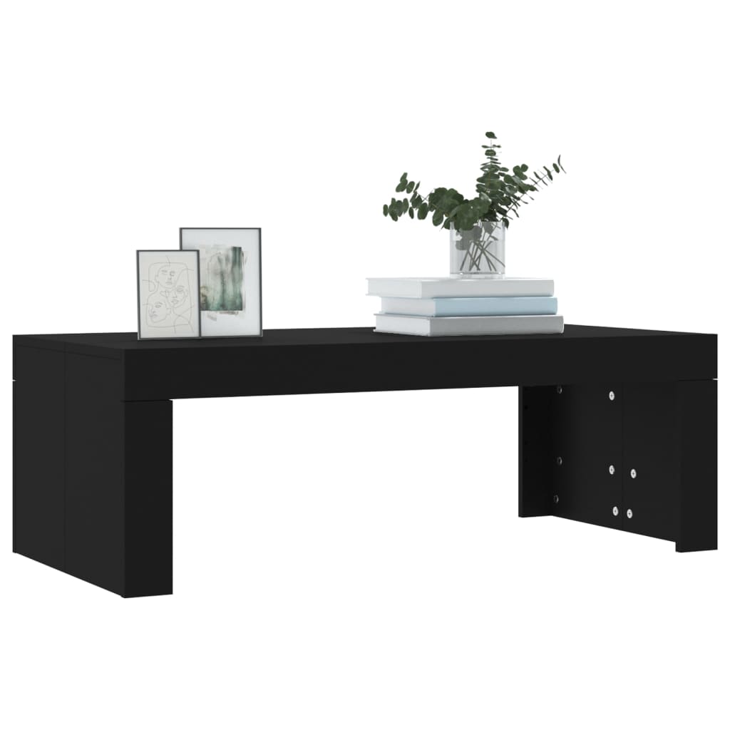 Table basse noir 102x50x36 cm bois d'ingénierie Tables basses vidaXL   