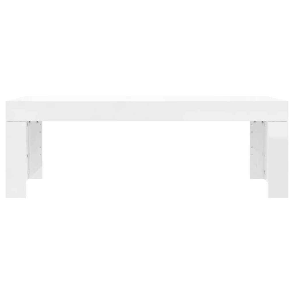 Table basse blanc brillant 102x50x36 cm bois d'ingénierie Tables basses vidaXL   