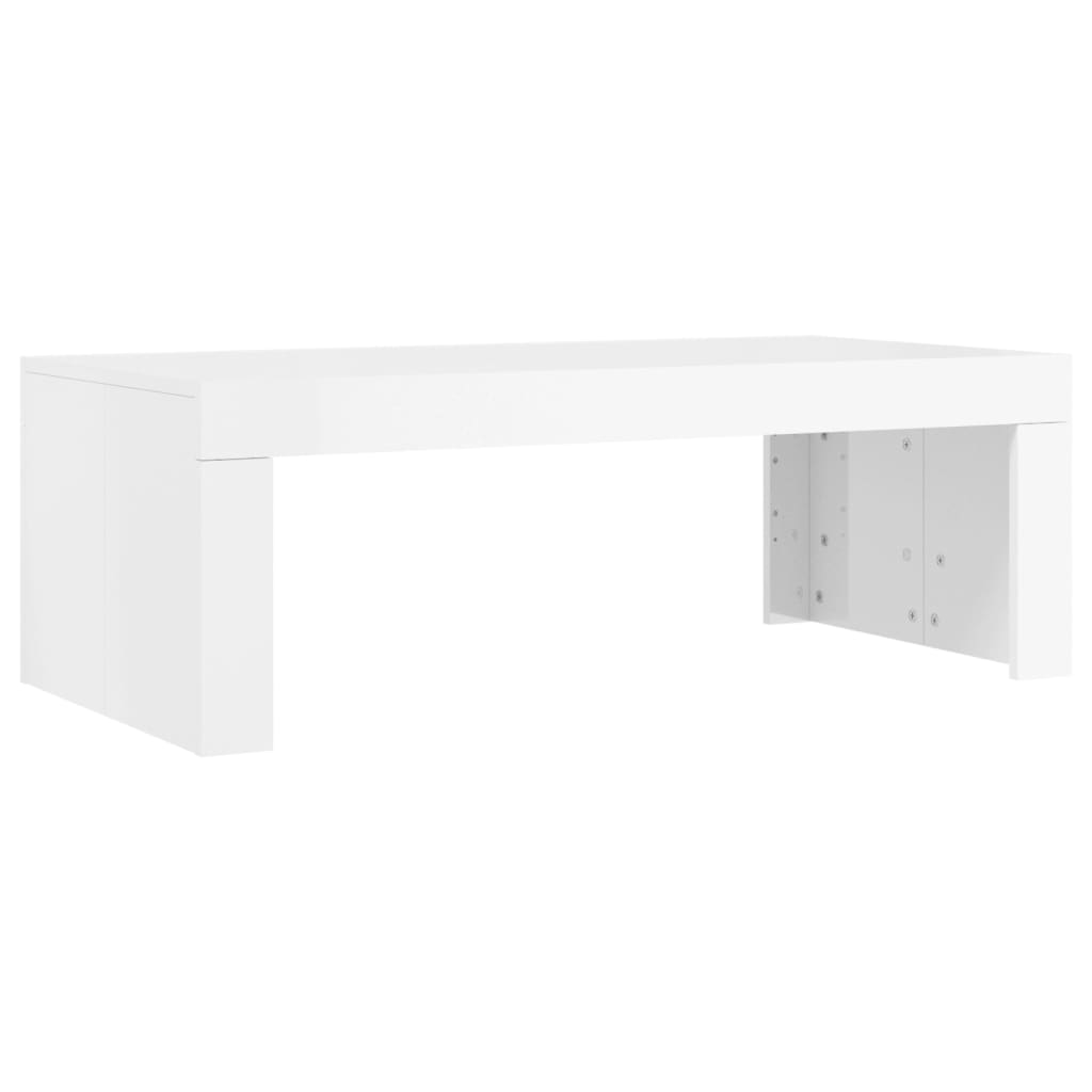 Table basse blanc brillant 102x50x36 cm bois d'ingénierie Tables basses vidaXL   