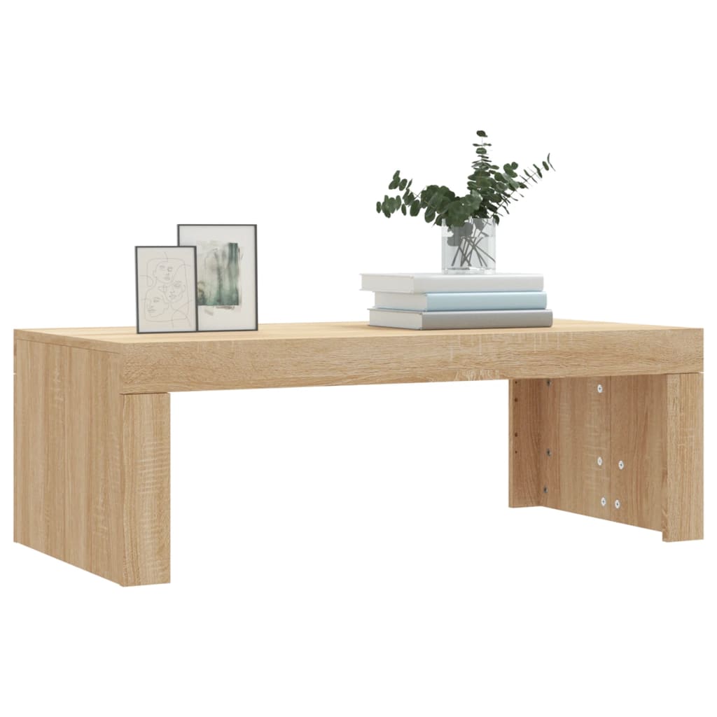 Table basse chêne sonoma 102x50x36 cm bois d'ingénierie Tables basses vidaXL   