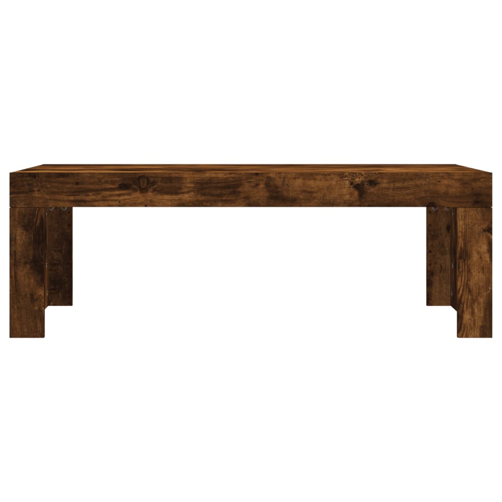 Table basse chêne fumé 102x50x36 cm bois d'ingénierie Tables basses vidaXL