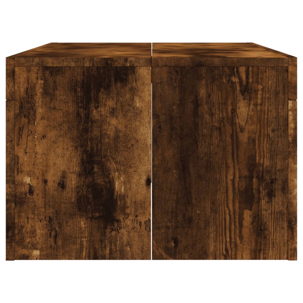 Table basse chêne fumé 102x50x36 cm bois d'ingénierie Tables basses vidaXL