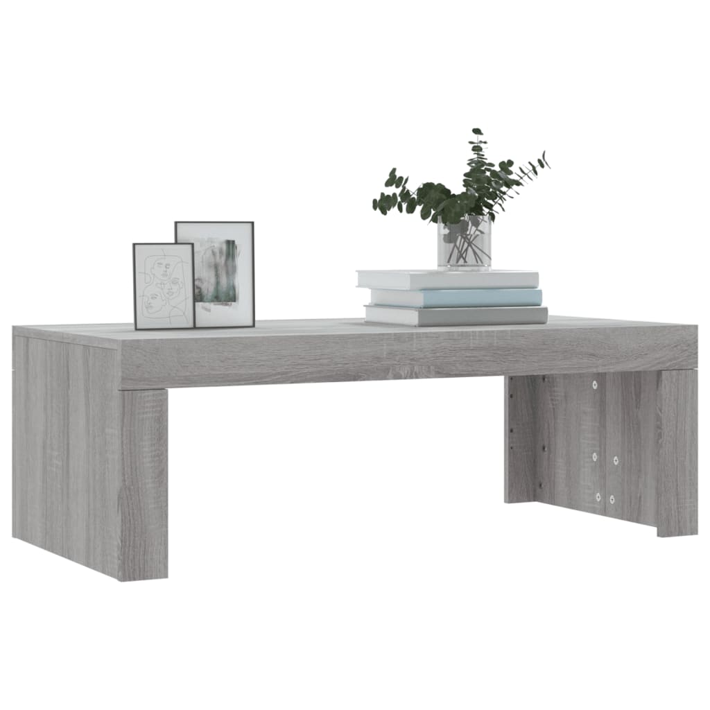 Table basse sonoma gris 102x50x36 cm bois d'ingénierie Tables basses vidaXL   