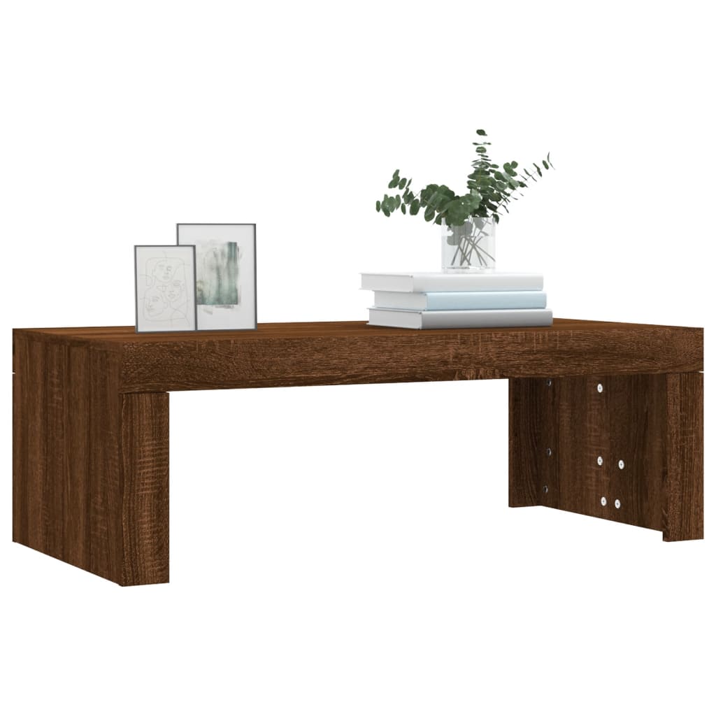 Table basse chêne marron 102x50x36 cm bois d'ingénierie Tables basses vidaXL