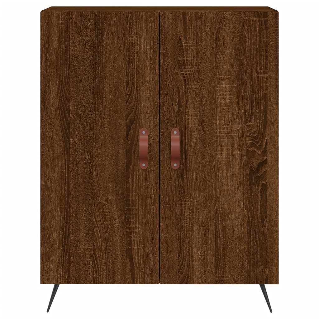 Image Buffet haut Chêne marron 69,5x34x180 cm Bois d'ingénierie | Xios Store SNC vidaXL Xios Store SNC