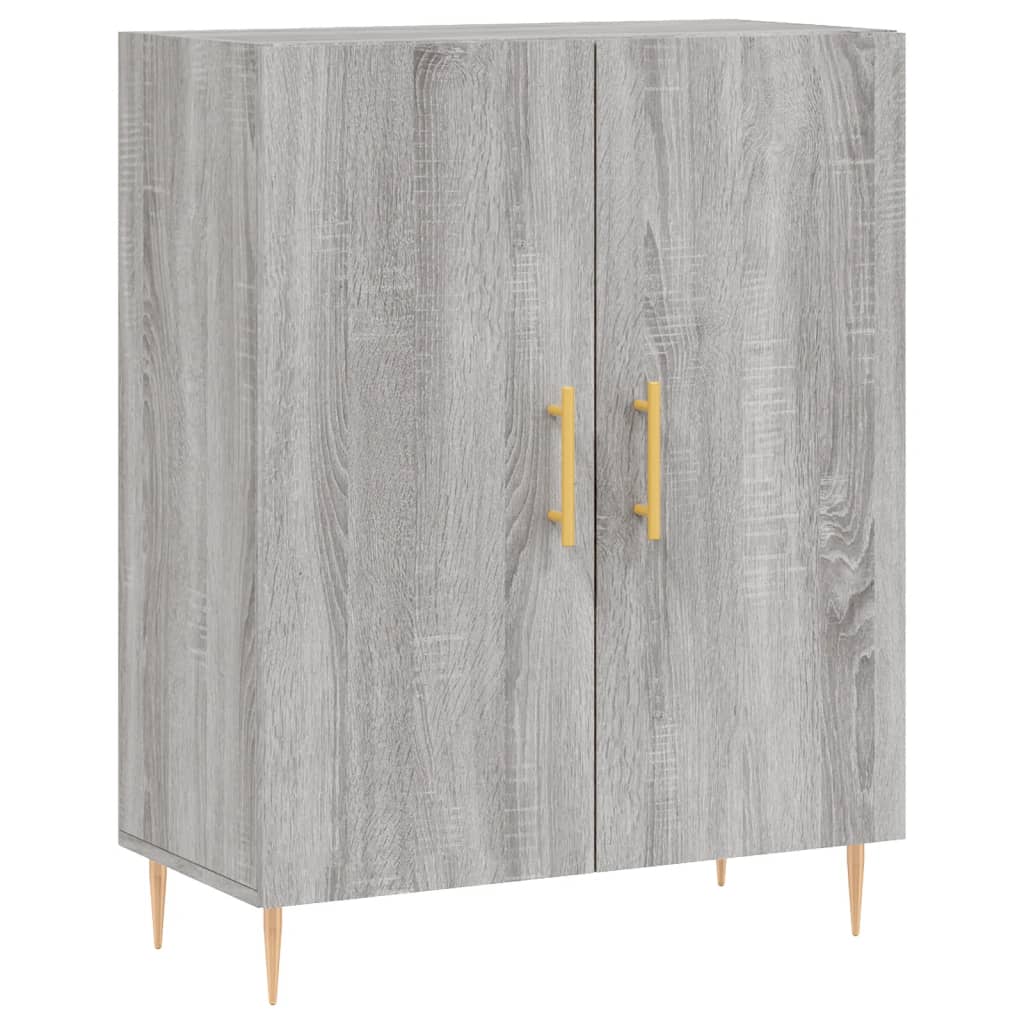 Image Buffet haut Sonoma gris 69,5x34x180 cm Bois d'ingénierie | Xios Store SNC vidaXL Xios Store SNC