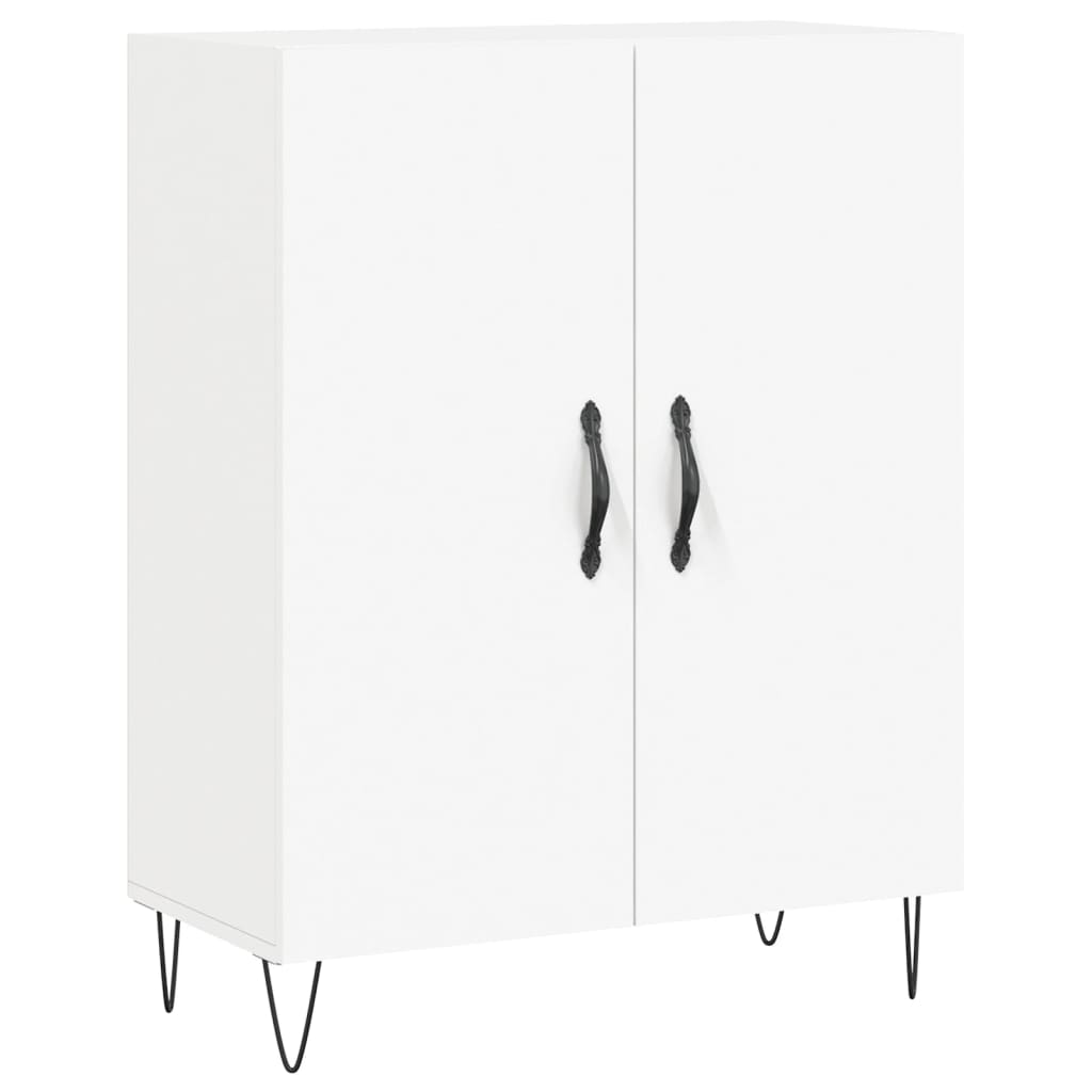 Image Buffet haut Blanc 69,5x34x180 cm Bois d'ingénierie | Xios Store SNC vidaXL Xios Store SNC