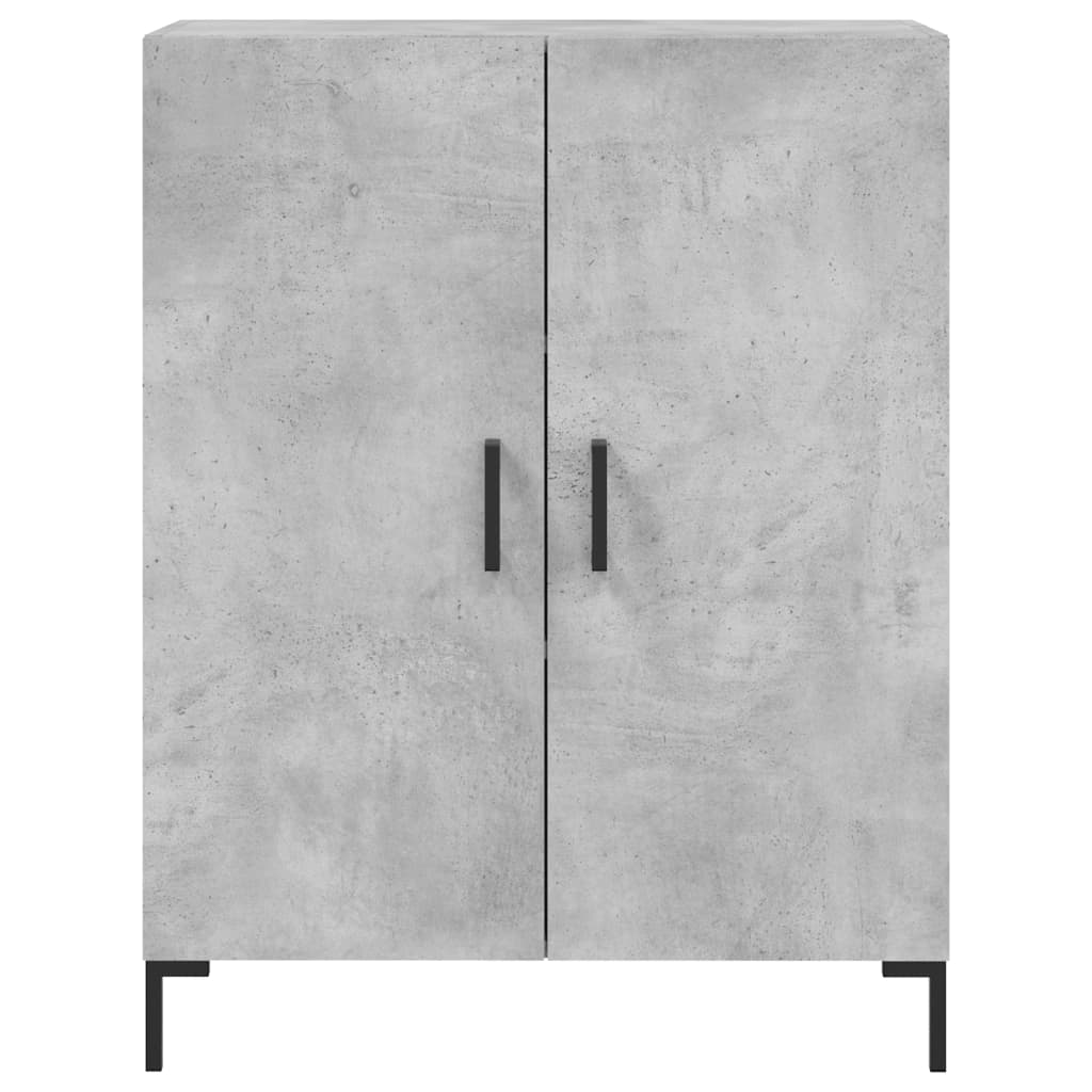 Image Buffet haut Gris béton 69,5x34x180 cm Bois d'ingénierie | Xios Store SNC vidaXL Xios Store SNC