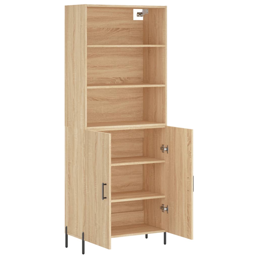 Image Buffet haut Chêne sonoma 69,5x34x180 cm Bois d'ingénierie | Xios Store SNC vidaXL Xios Store SNC