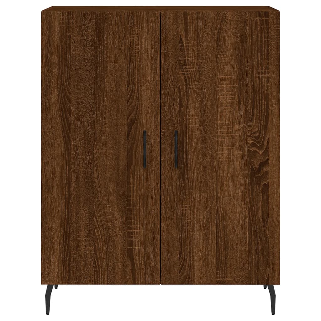 Image Buffet haut Chêne marron 69,5x34x180 cm Bois d'ingénierie | Xios Store SNC vidaXL Xios Store SNC