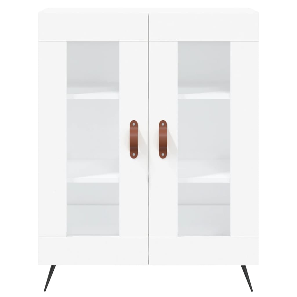 Image Buffet haut Blanc 69,5x34x180 cm Bois d'ingénierie | Xios Store SNC vidaXL Xios Store SNC