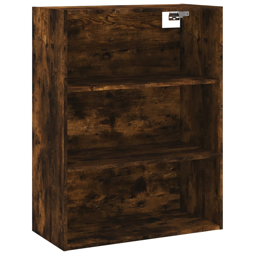 Image Buffet haut Chêne fumé 69,5x34x180 cm Bois d'ingénierie | Xios Store SNC vidaXL Xios Store SNC