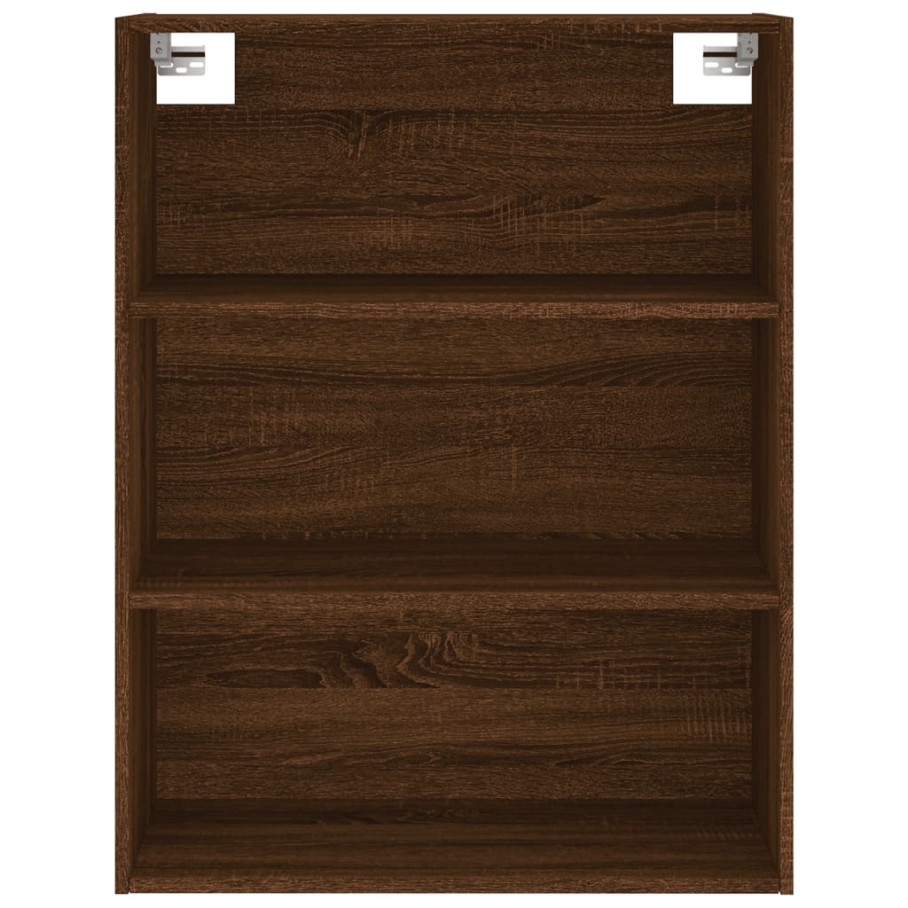 Image Buffet haut Chêne marron 69,5x34x180 cm Bois d'ingénierie | Xios Store SNC vidaXL Xios Store SNC