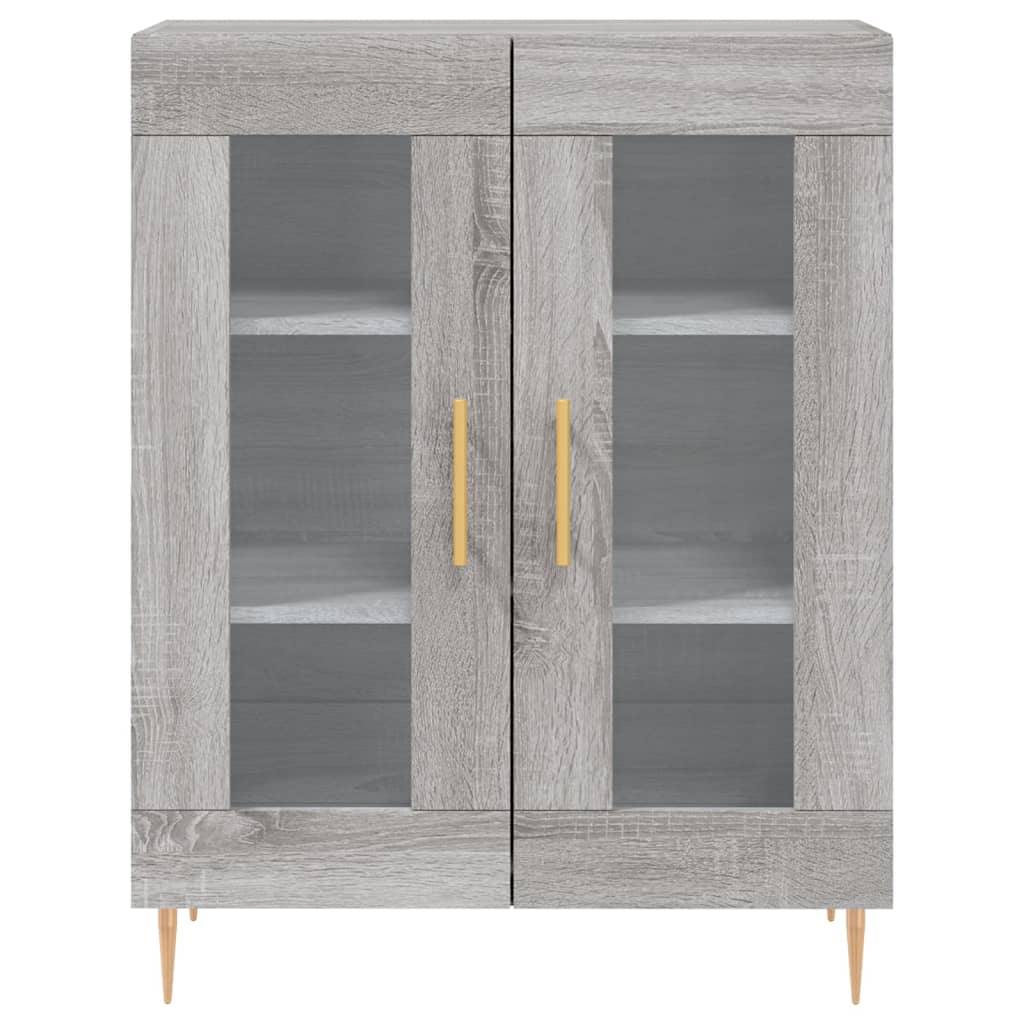 Image Buffet haut Sonoma gris 69,5x34x180 cm Bois d'ingénierie | Xios Store SNC vidaXL Xios Store SNC