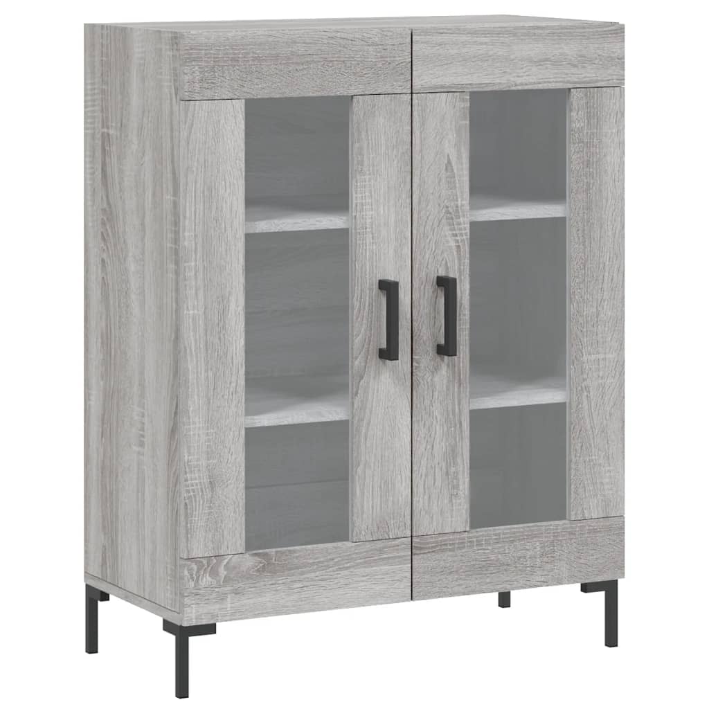 Image Buffet haut Sonoma gris 69,5x34x180 cm Bois d'ingénierie | Xios Store SNC vidaXL Xios Store SNC