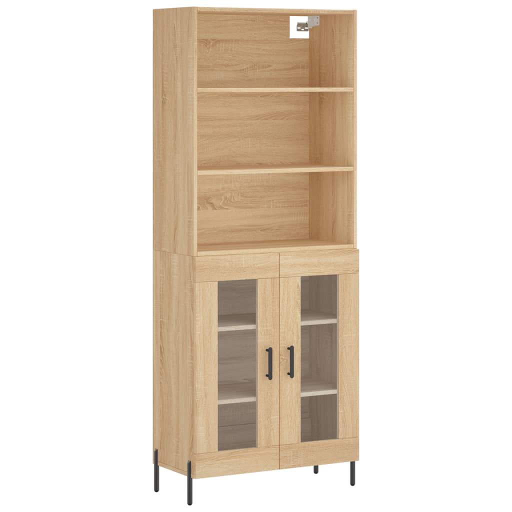 Image Buffet haut Chêne sonoma 69,5x34x180 cm Bois d'ingénierie | Xios Store SNC vidaXL Xios Store SNC