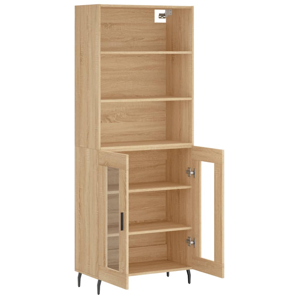 Image Buffet haut Chêne sonoma 69,5x34x180 cm Bois d'ingénierie | Xios Store SNC vidaXL Xios Store SNC