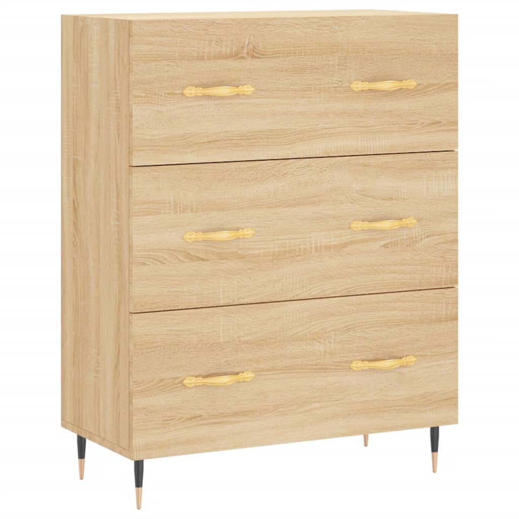 Image Buffet haut Chêne sonoma 69,5x34x180 cm Bois d'ingénierie | Xios Store SNC vidaXL Xios Store SNC