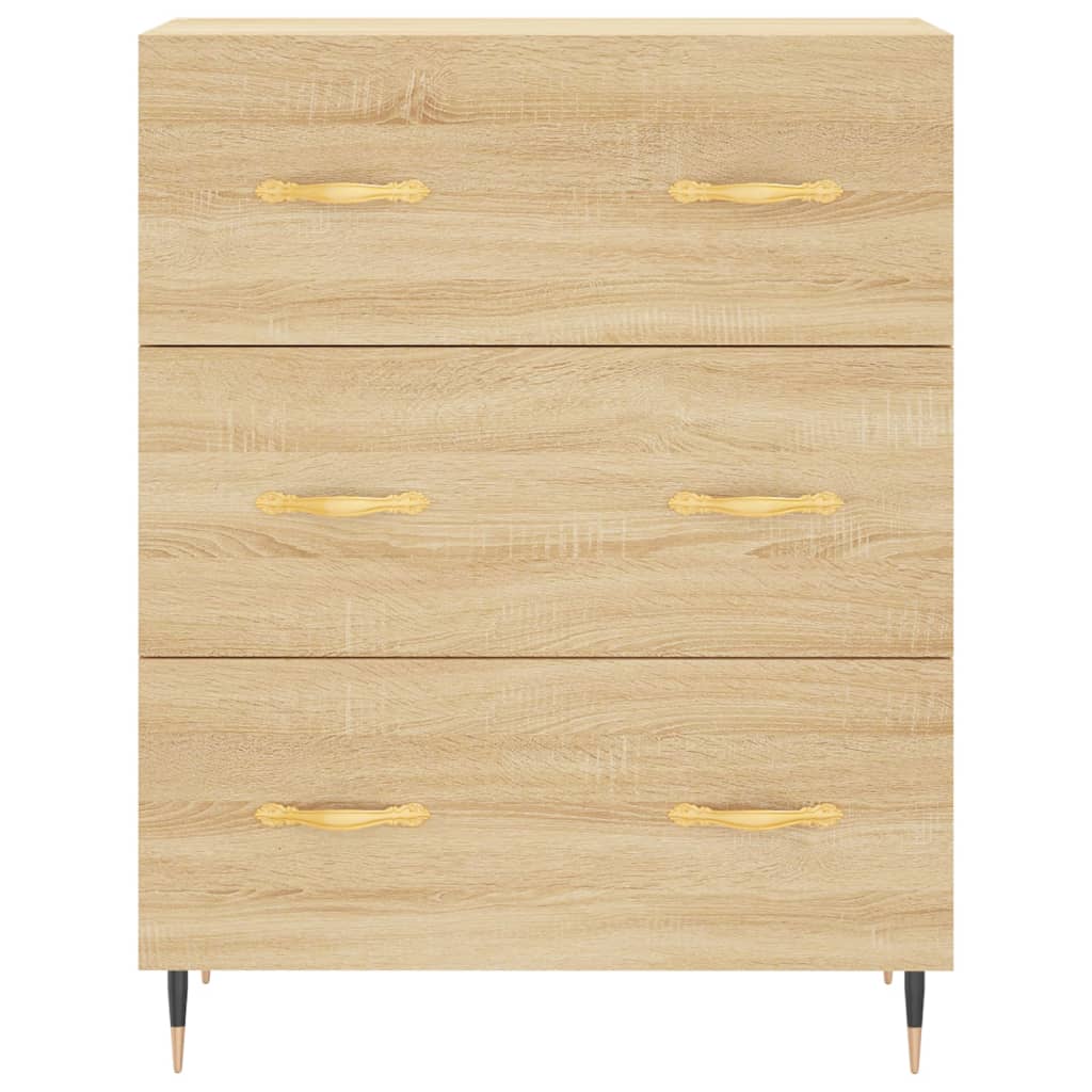 Image Buffet haut Chêne sonoma 69,5x34x180 cm Bois d'ingénierie | Xios Store SNC vidaXL Xios Store SNC