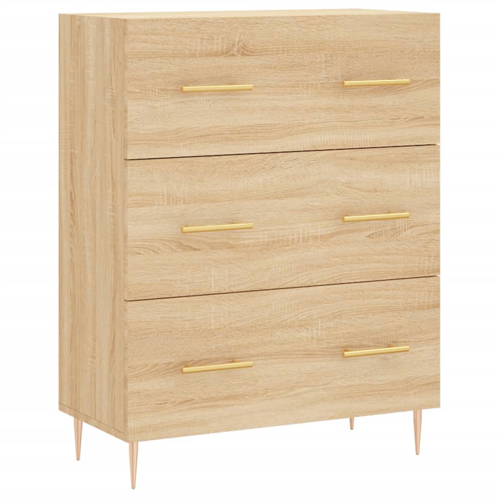 Image Buffet haut Chêne sonoma 69,5x34x180 cm Bois d'ingénierie | Xios Store SNC vidaXL Xios Store SNC